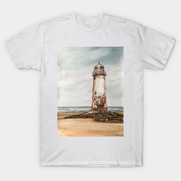 Talacre Lighthouse, North Wales T-Shirt by archiesgirl